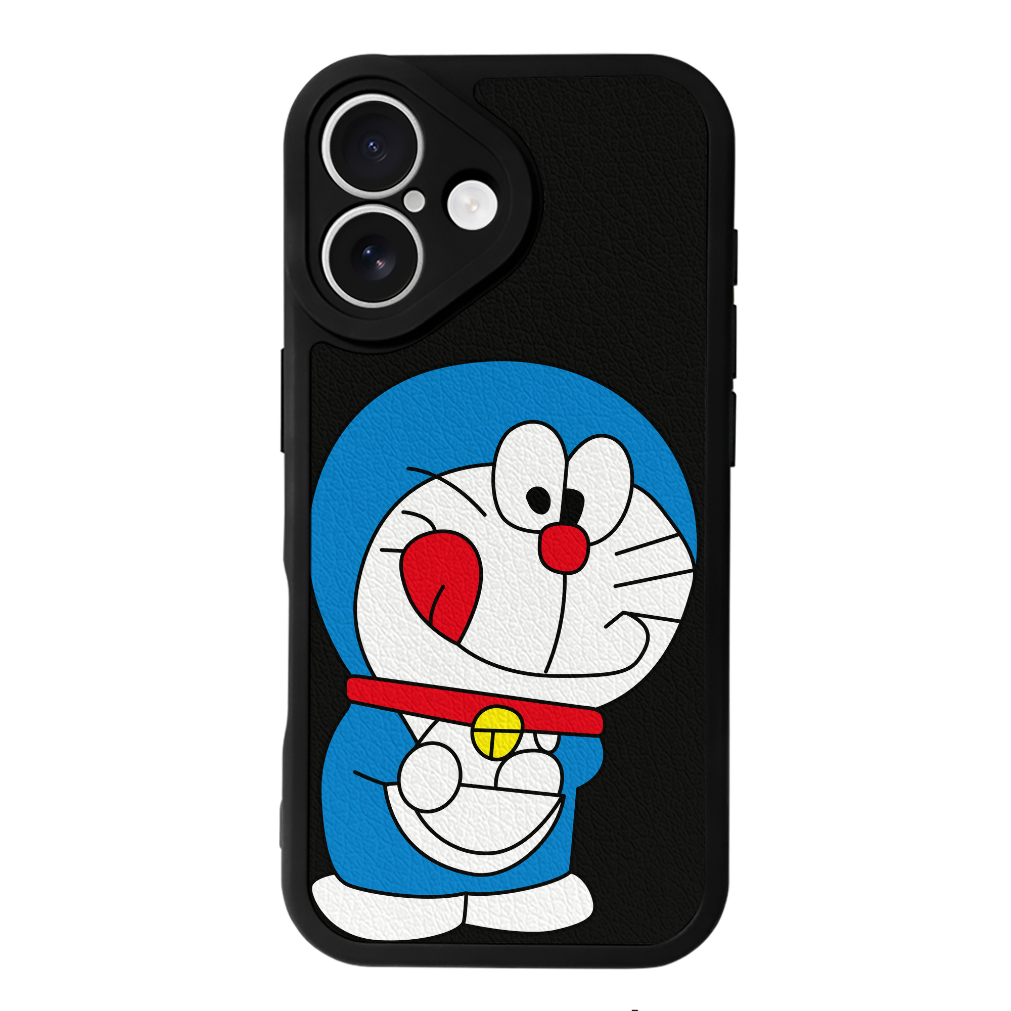 （画像用） ドラえもん Doraemon 【iPhone 16シリーズ対応】シリコンスマホケース（レザー調） 材質：シリコン